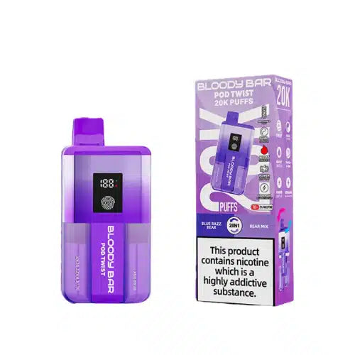 Bloody Bar Pod Twist 20k Rechargeable Vape Kit 20MG
