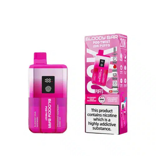 Bloody Bar Pod Twist 20k Rechargeable Vape Kit 20MG