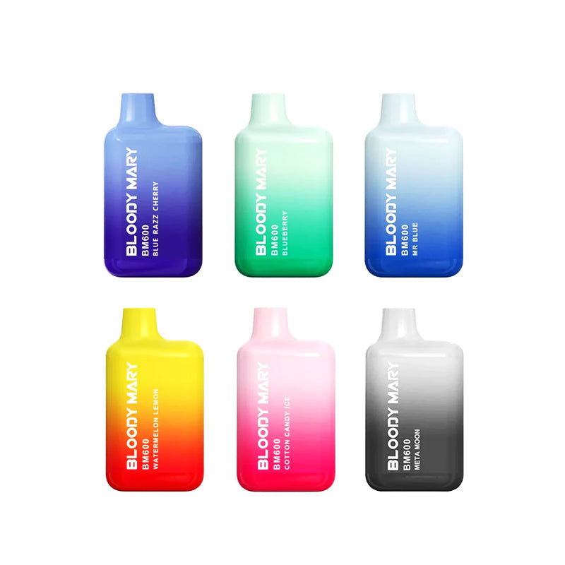 Bloody Mary BM600 Prefilled Pod Vape Kit — Box of 10