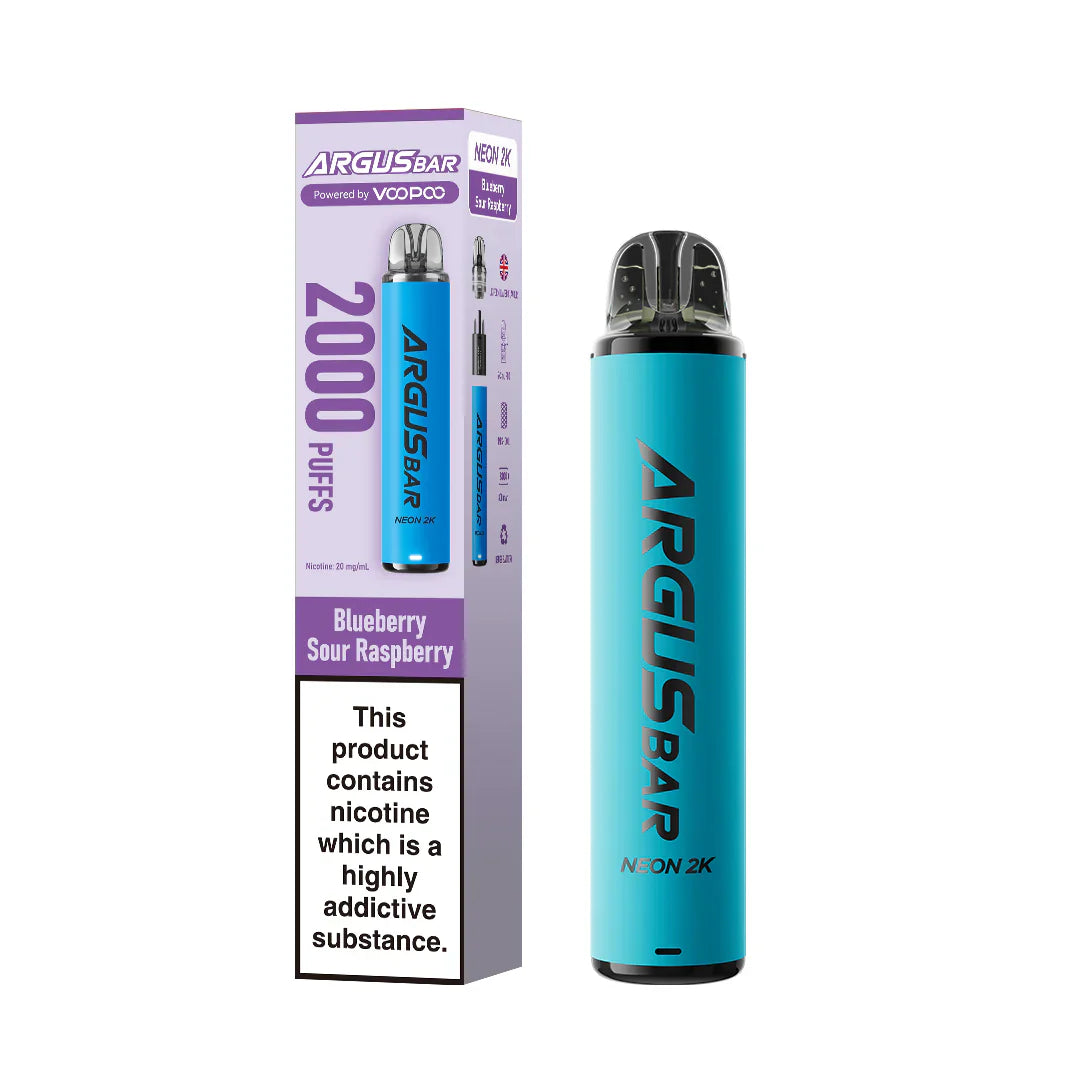 Voopoo Argus Bar Neon Rechargeable Vape Kit 2K Puffs 20mg