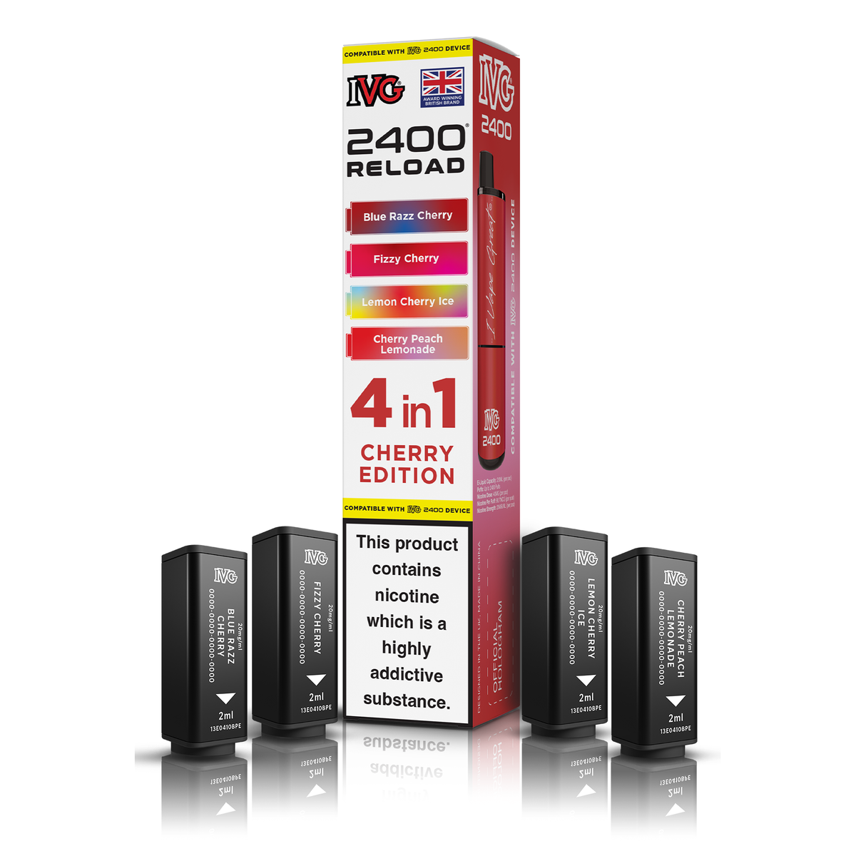 IVG 2400 4in1 Reload Pods - Cherry Edition