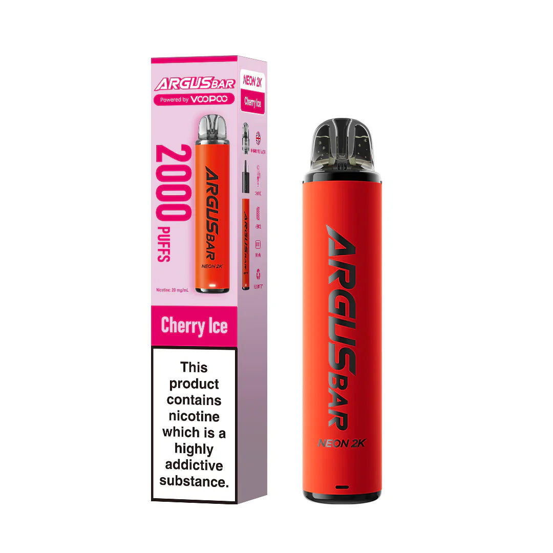 Voopoo Argus Bar Neon Rechargeable Vape Kit 2K Puffs 20mg