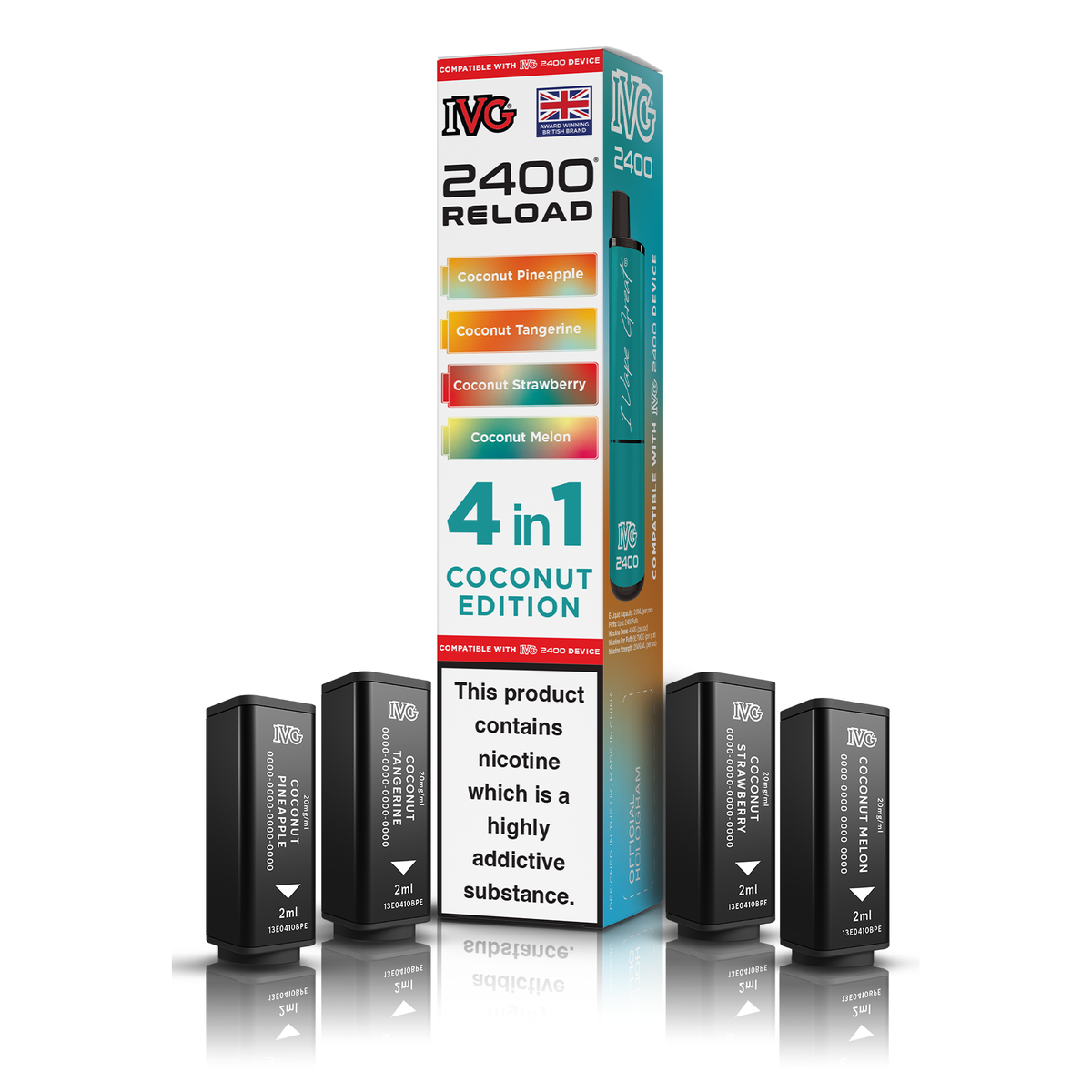 IVG 2400 4in1 Reload Pods - Coconut Edition