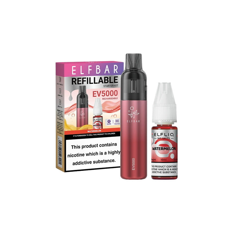 Elf Bar EV5000 650mAh with Elfliq Nic Salt Combo Pod Vape Kit