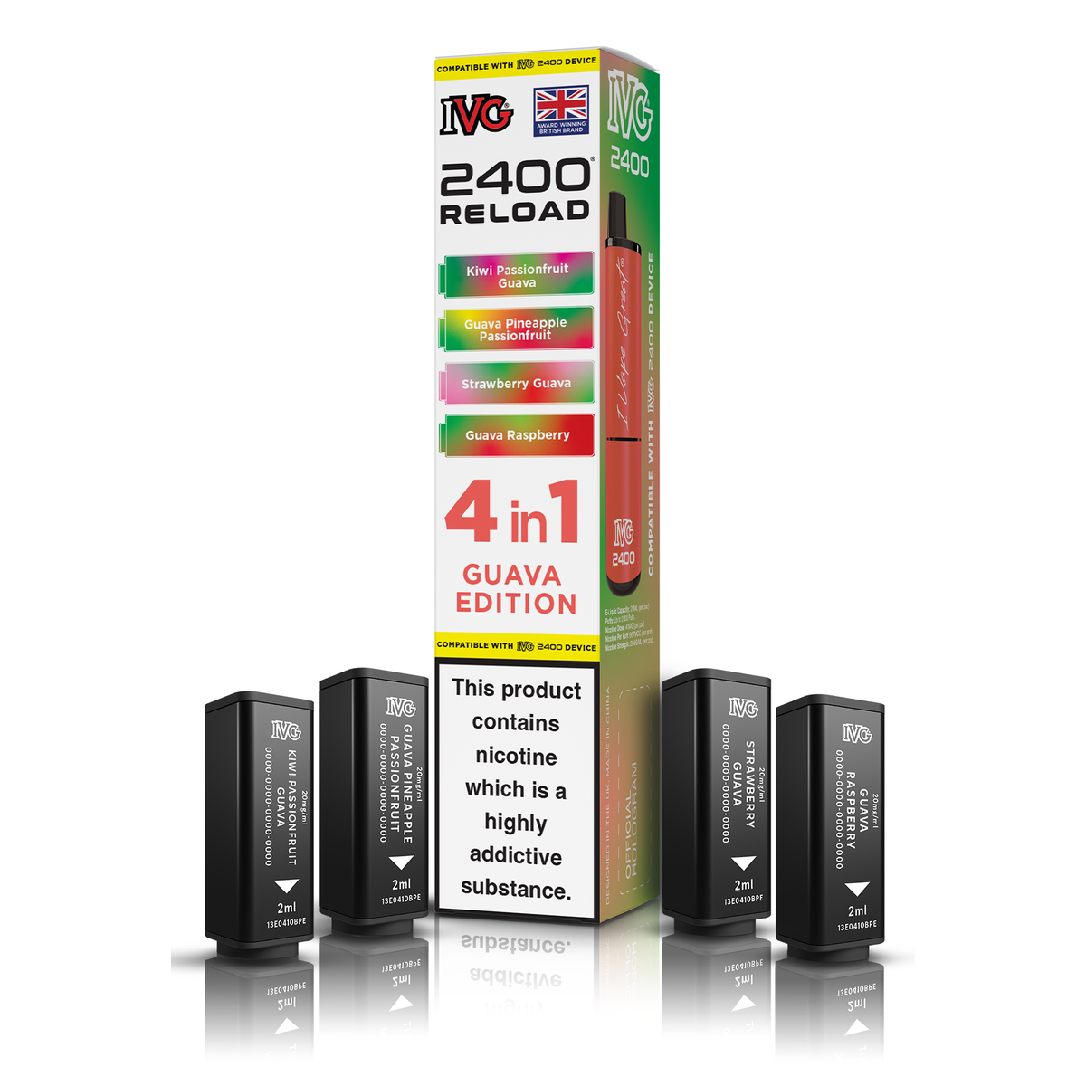 IVG 2400 4in1 Reload Pods - Guava Edition