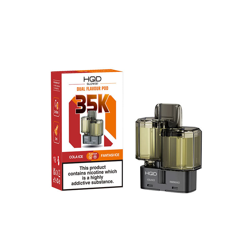 HQD Glow Air 35K Prefilled Pods — Pack of 5