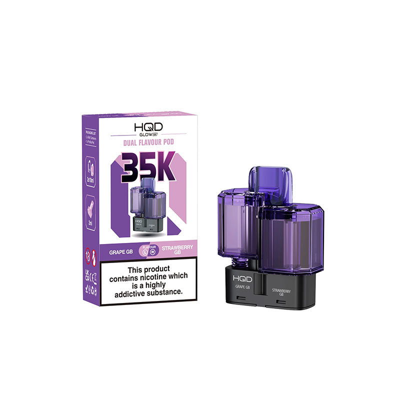 HQD Glow Air 35K Prefilled Pods — Pack of 5