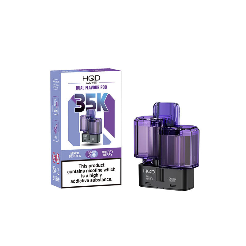 HQD Glow Air 35K Prefilled Pods — Pack of 5
