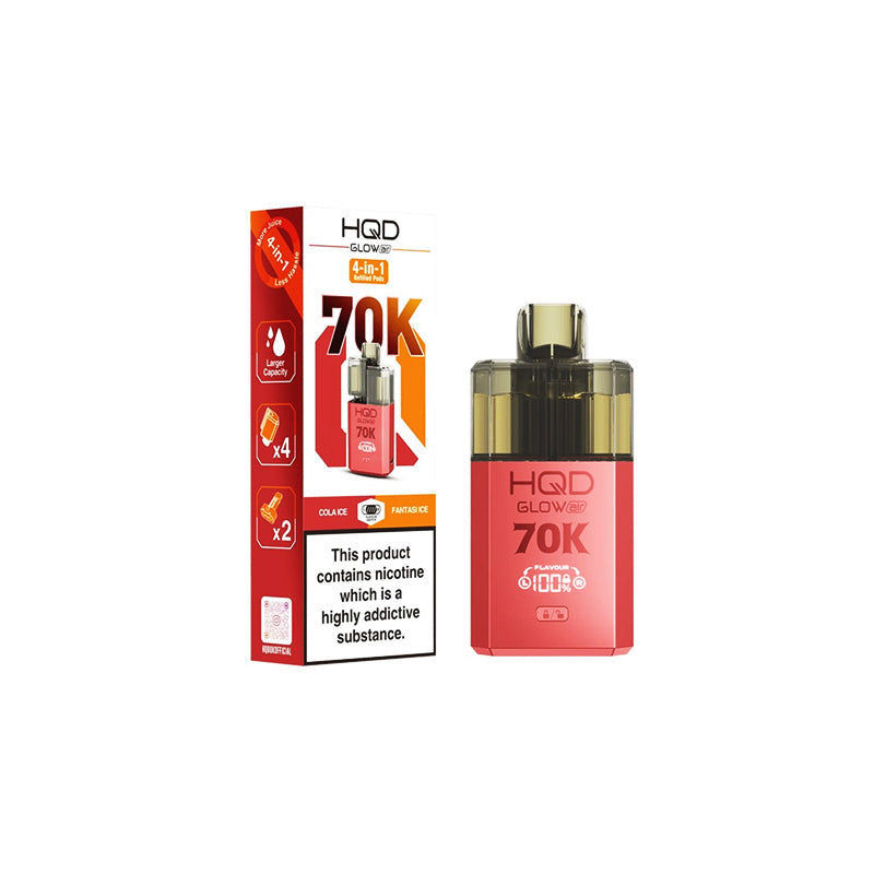 HQD Glow Air 70K Prefilled Pod Vape Kit