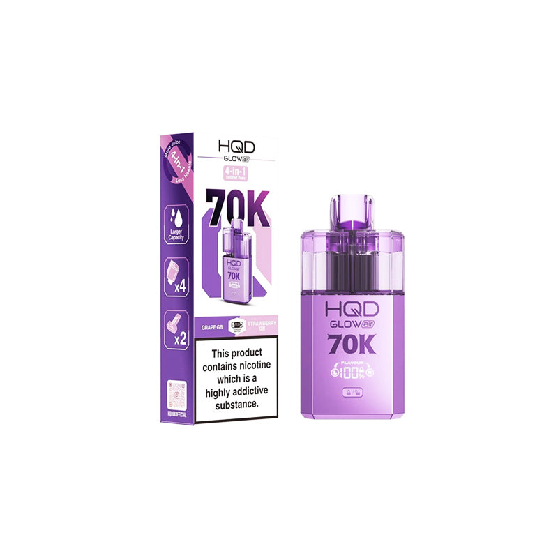 HQD Glow Air 70K Prefilled Pod Vape Kit