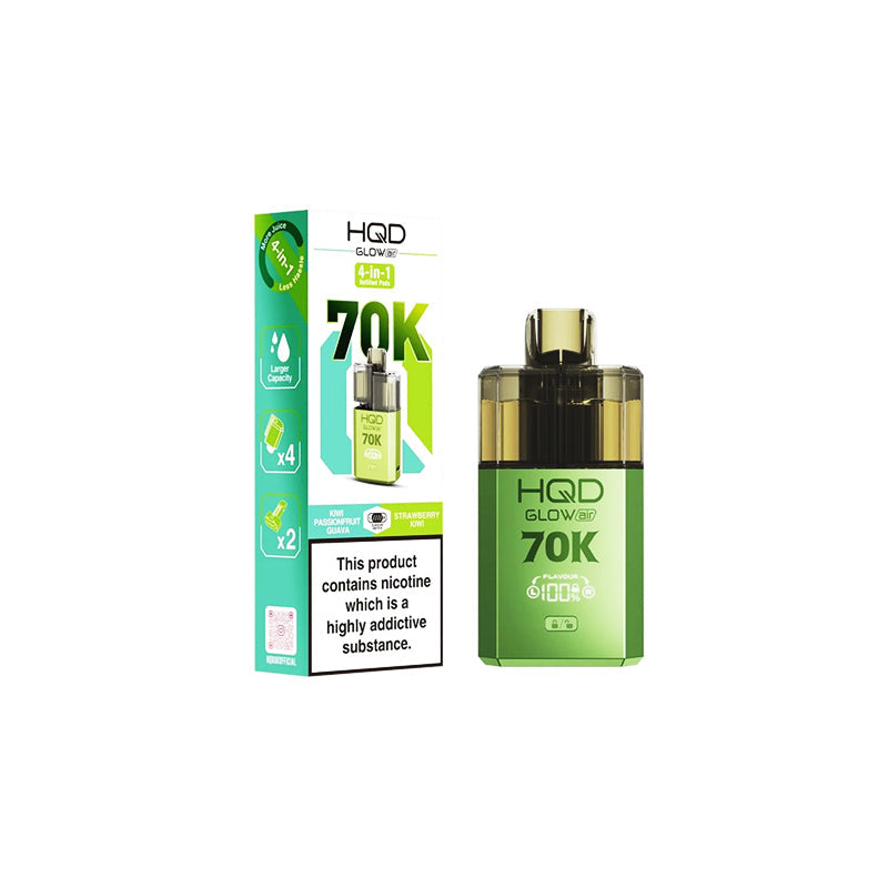 HQD Glow Air 70K Prefilled Pod Vape Kit