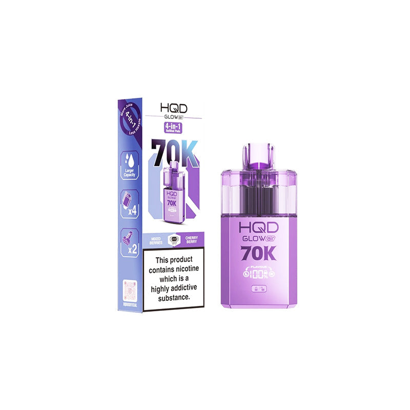 HQD Glow Air 70K Prefilled Pod Vape Kit