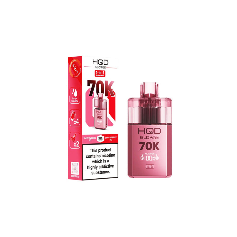 HQD Glow Air 70K Prefilled Pod Vape Kit