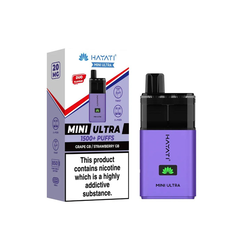 Hayati Mini Ultra 1500 Prefilled Pod Vape Kit