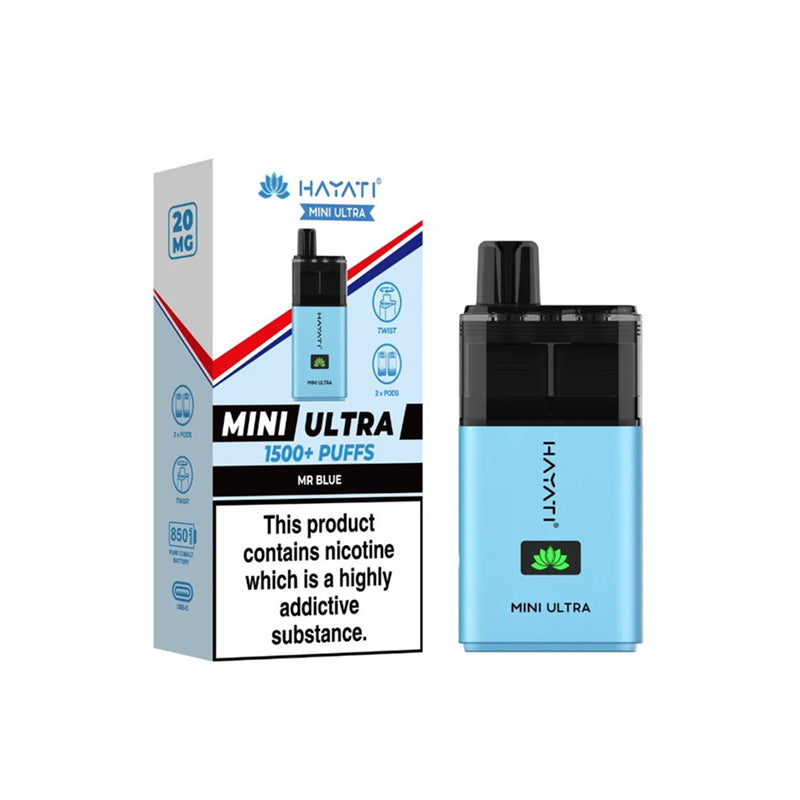 Hayati Mini Ultra 1500 Prefilled Pod Vape Kit