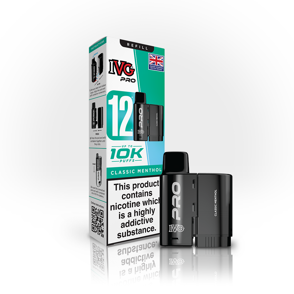 IVG Pro 12 Refills - Classic Menthol