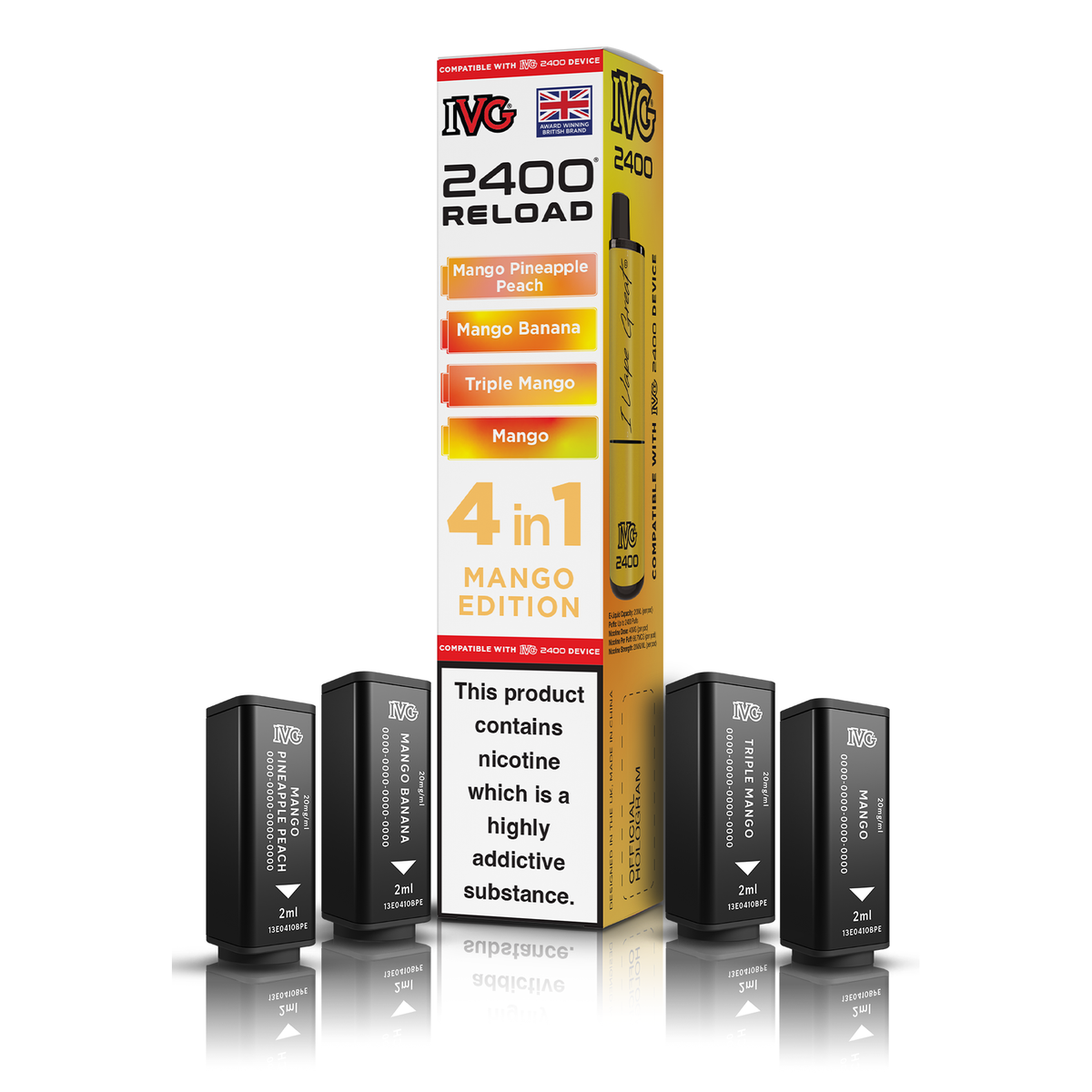 IVG 2400 4in1 Reload Pods - Mango Edition