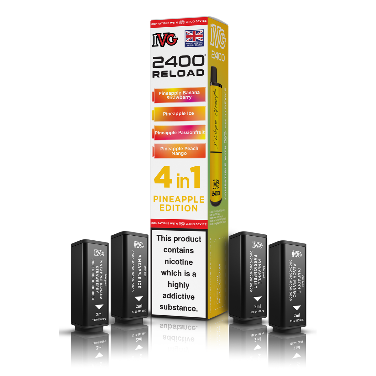 IVG 2400 4in1 Reload Pods - Pineapple Edition