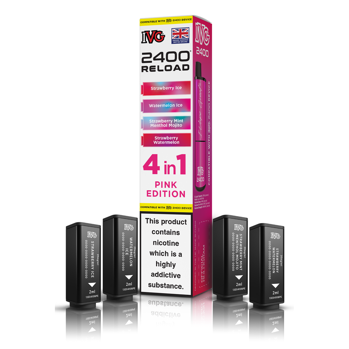 IVG 2400 4in1 Reload Pods - Pink Edition