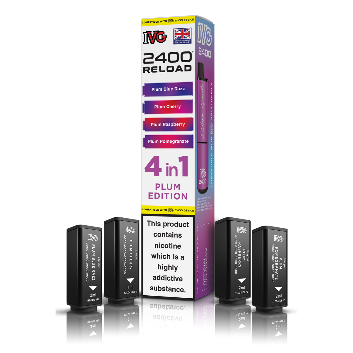 IVG 2400 4in1 Reload Pods - Plum Edition
