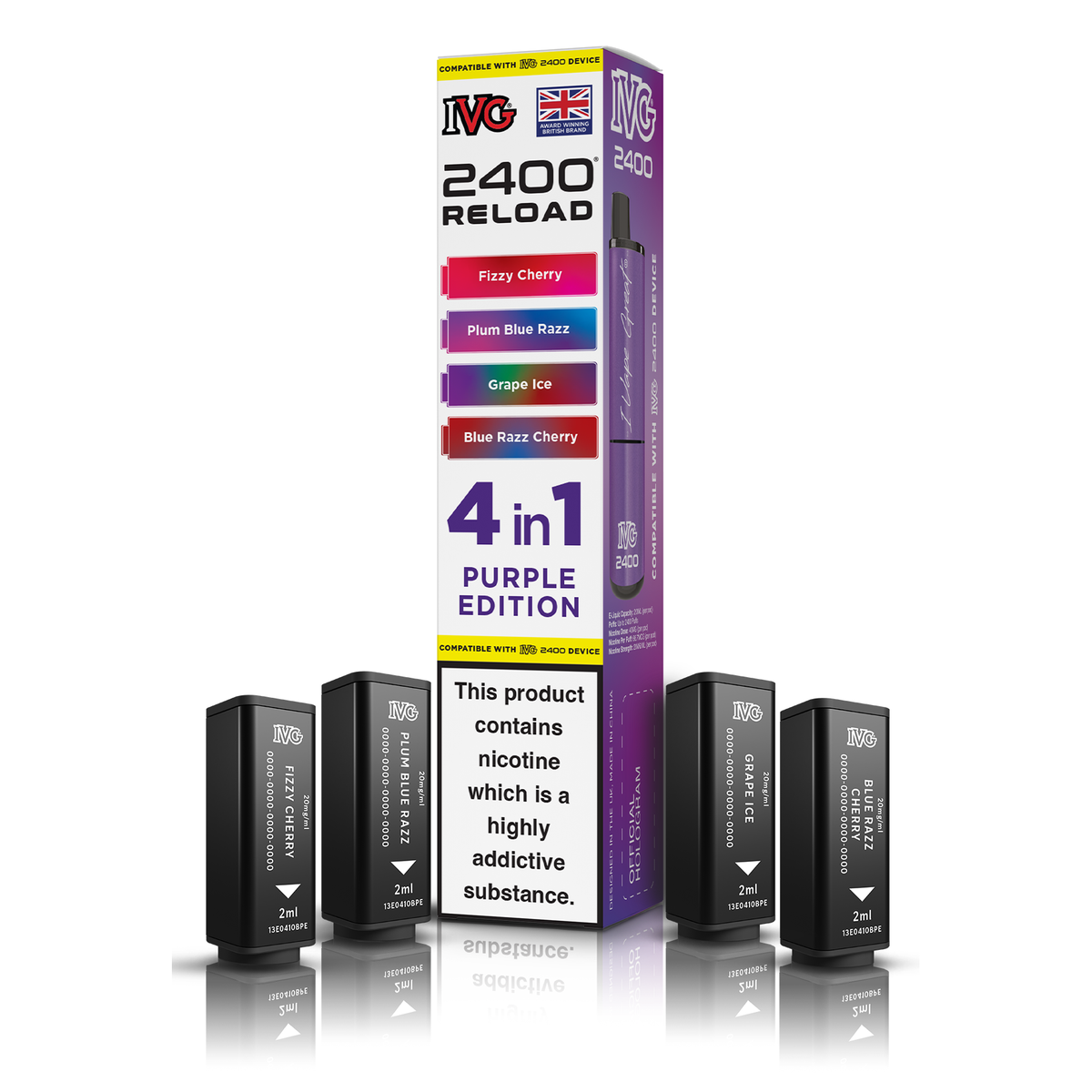 IVG 2400 4in1 Reload Pods - Purple Edition