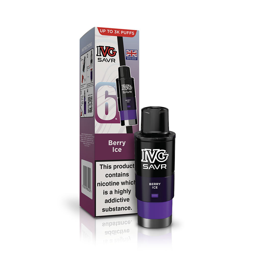 IVG SAVR Berry Ice Refill Vaporizers & Electronic Cigarettes IVG