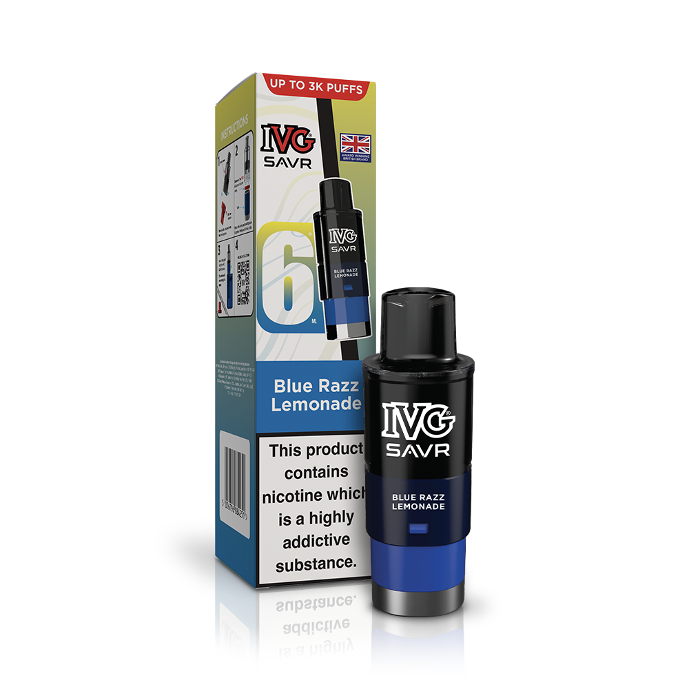 IVG SAVR Blue Razz Lemonade Refill Vaporizers & Electronic Cigarettes IVG