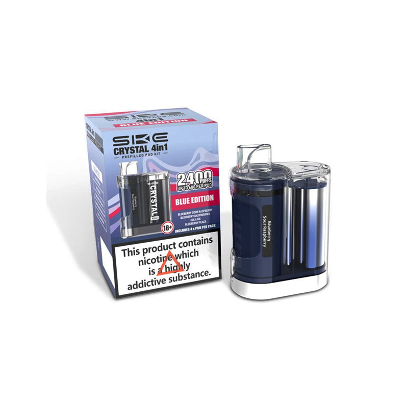 SKE Crystal 4 in 1 2400 Prefilled Pod Vape Kit
