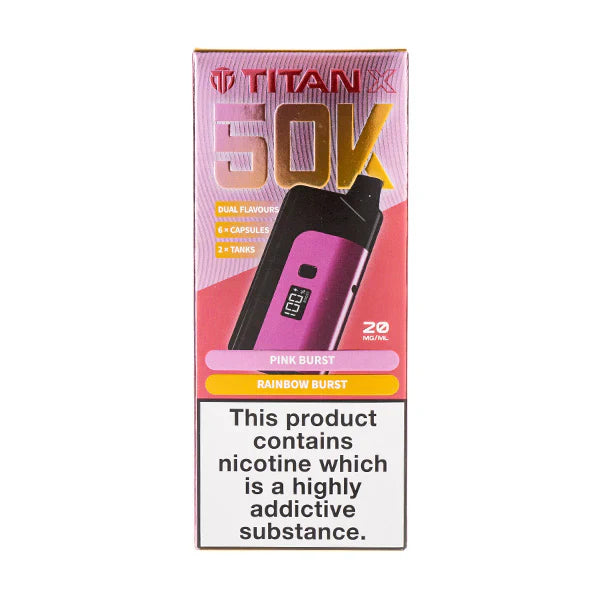 Titan X 50k Prefilled Vape Kit 20mg Rechargeable Vape Kit