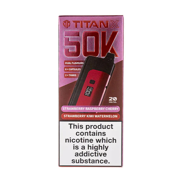 Titan X 50k Prefilled Vape Kit 20mg Rechargeable Vape Kit