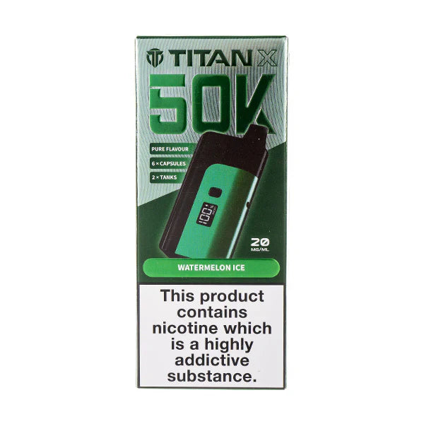Titan X 50k Prefilled Vape Kit 20mg Rechargeable Vape Kit