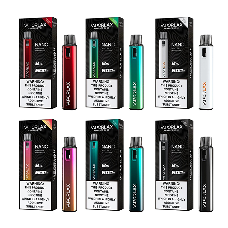 Vaporlax Nano Refillable 500mAh Pod Vape Kit