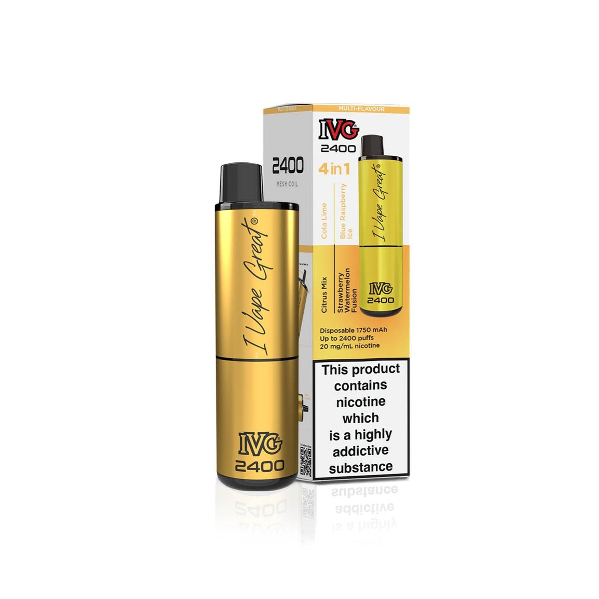 IVG 2400 4 in 1 Multi Flavour Summer Edition Vaporizers & Electronic Cigarettes IVG   