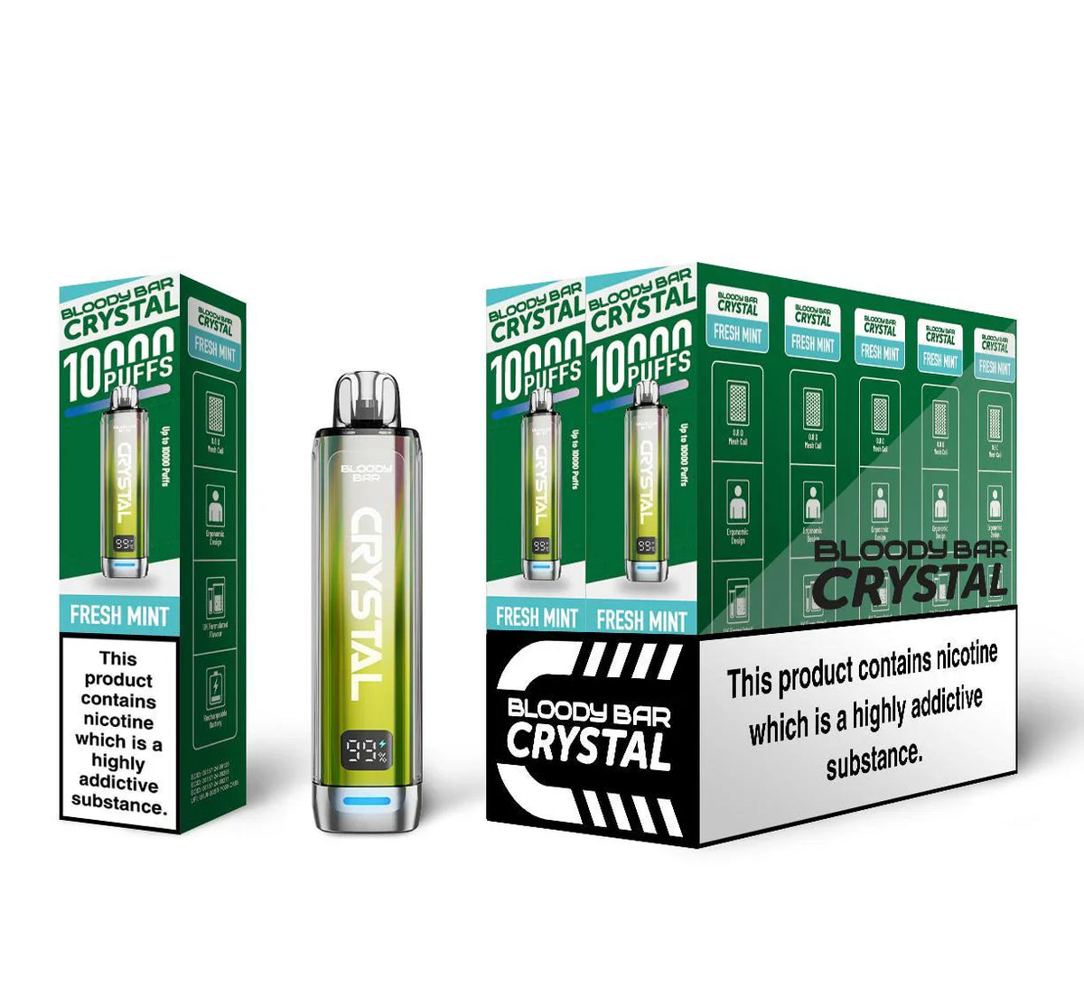 Bloody Bar Crystal 10000 Prefilled Vape Kit 10K Puffs 20mg