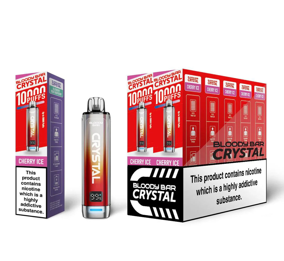 Bloody Bar Crystal 10000 Prefilled Vape Kit 10K Puffs 20mg