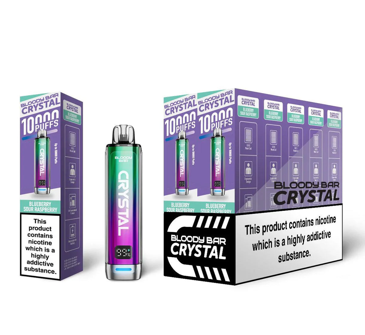 Bloody Bar Crystal 10000 Prefilled Vape Kit 10K Puffs 20mg