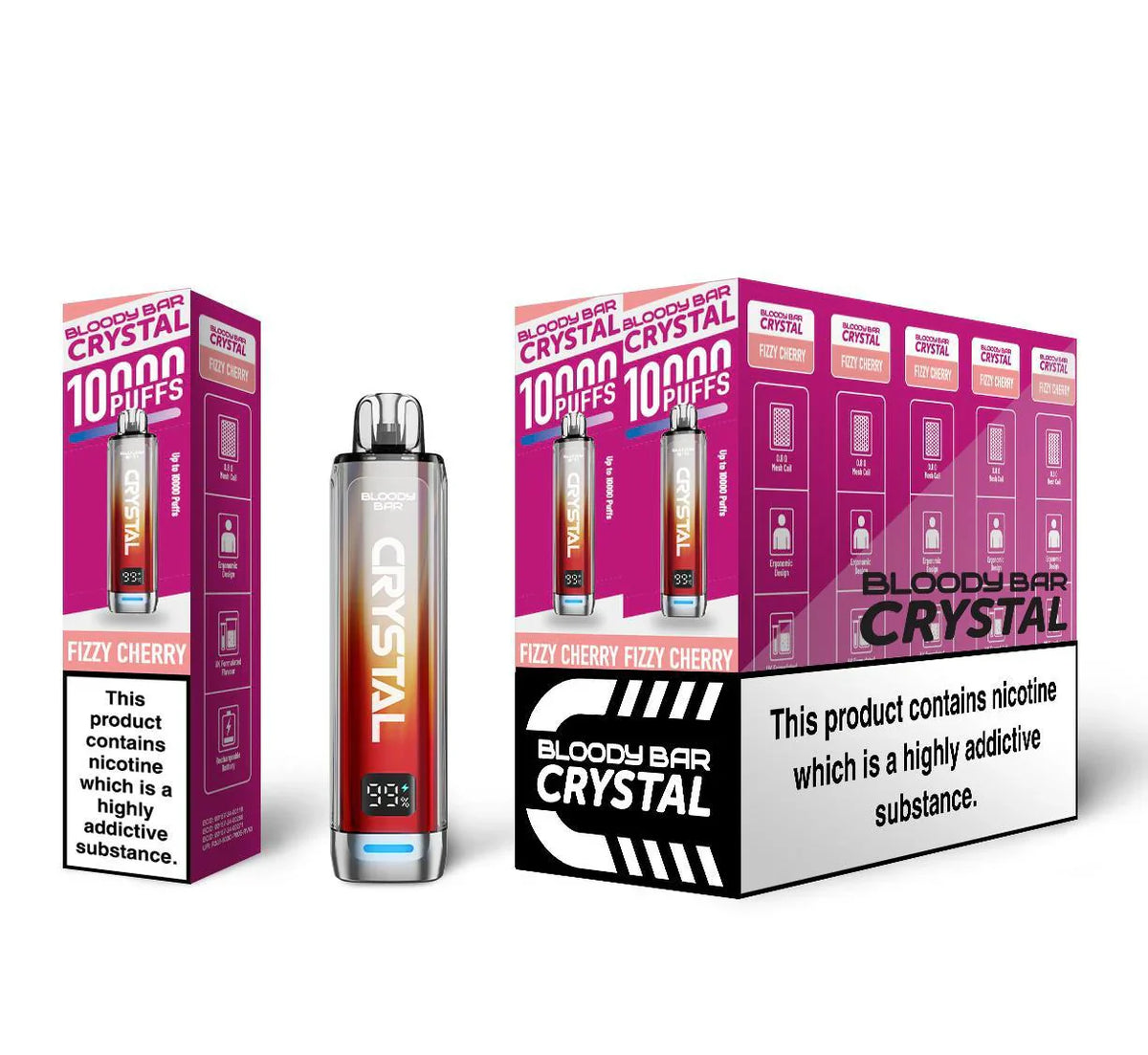 Bloody Bar Crystal 10000 Prefilled Vape Kit 10K Puffs 20mg
