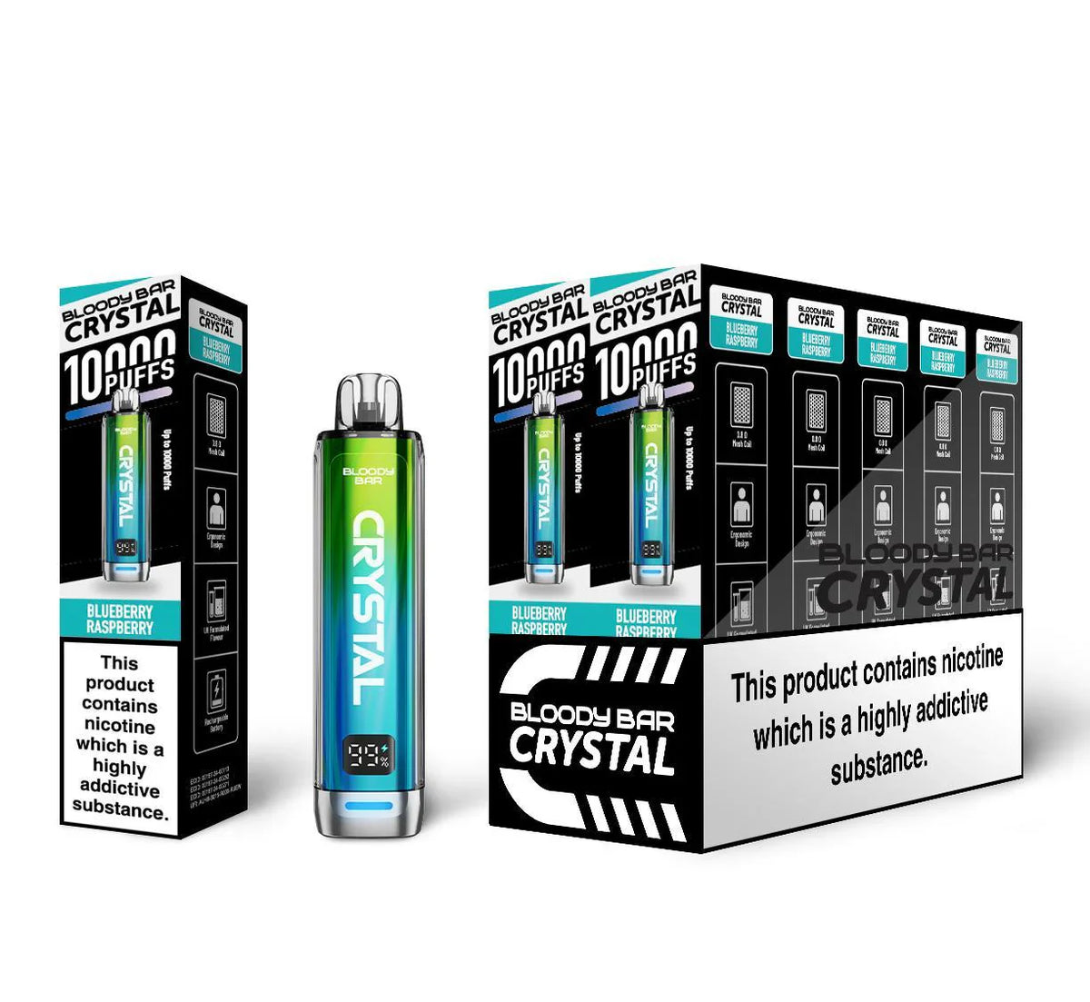 Bloody Bar Crystal 10000 Prefilled Vape Kit 10K Puffs 20mg