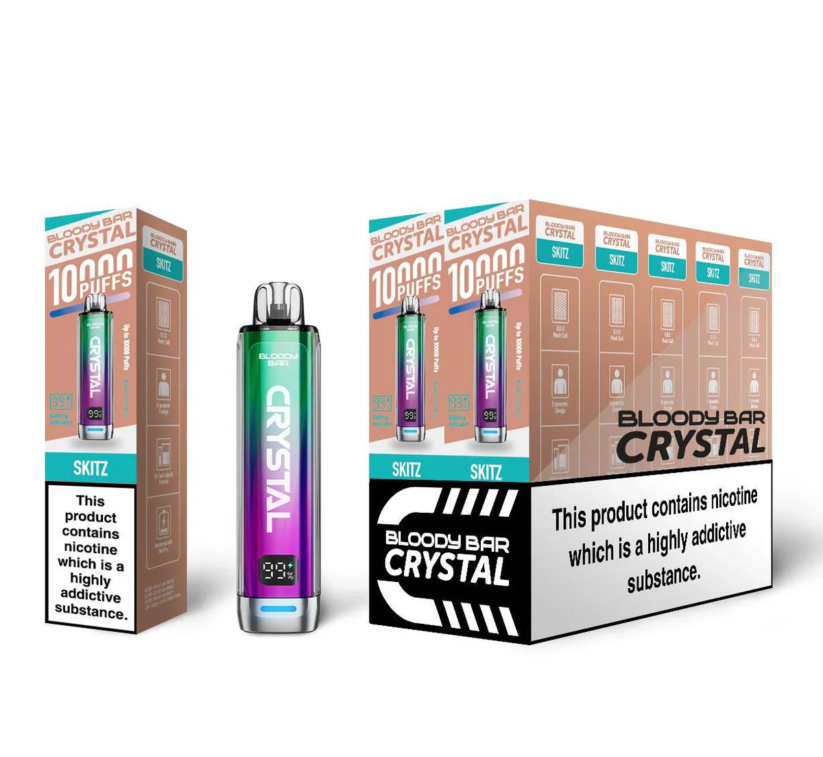 Bloody Bar Crystal 10000 Prefilled Vape Kit 10K Puffs 20mg