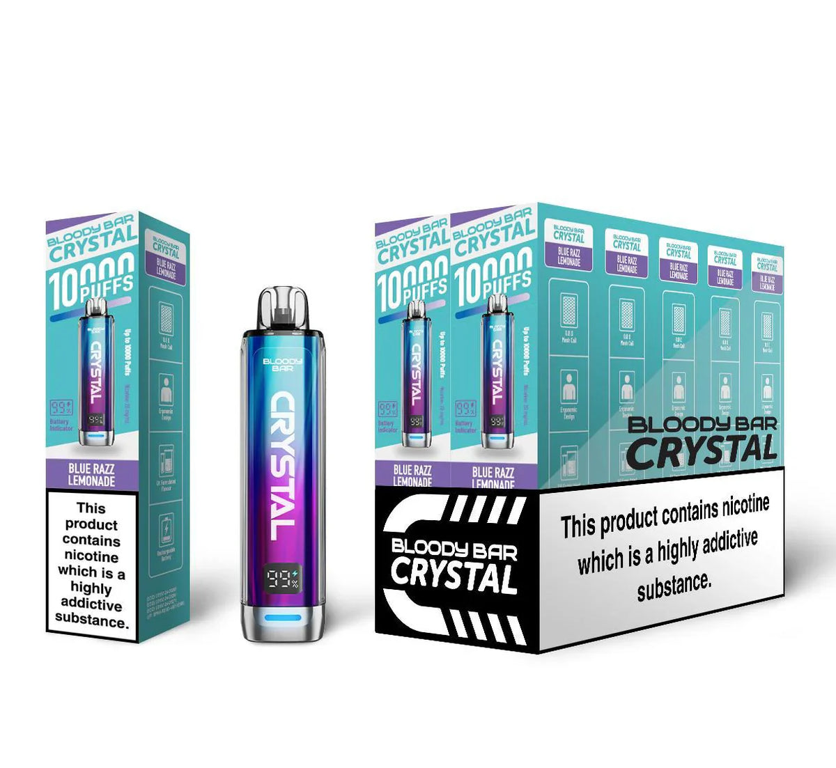 Bloody Bar Crystal 10000 Prefilled Vape Kit 10K Puffs 20mg