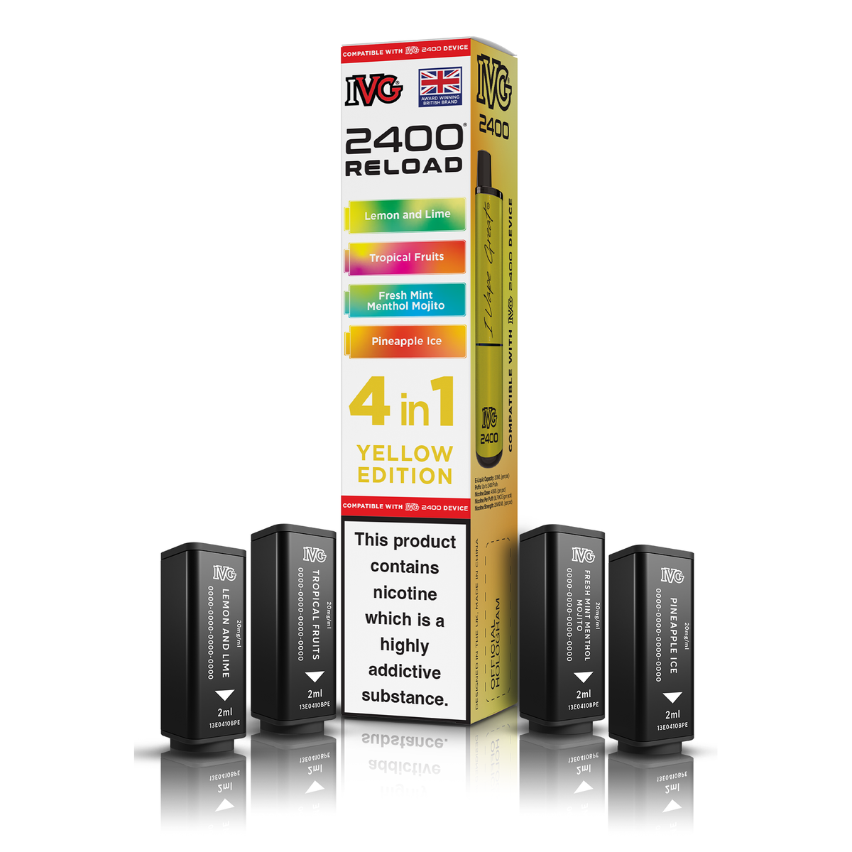 IVG 2400 4in1 Reload Pods - Yellow Edition