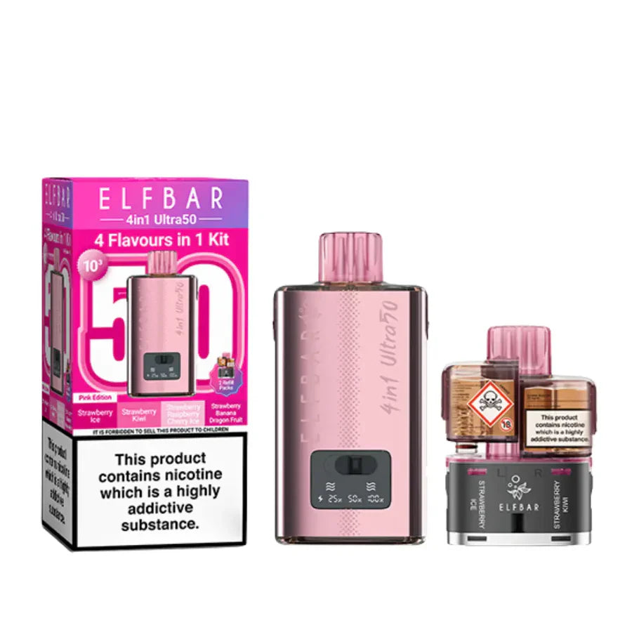 Elf Bar 4 in 1 Ultra 50 Vape Kit 50K Puffs 20mg