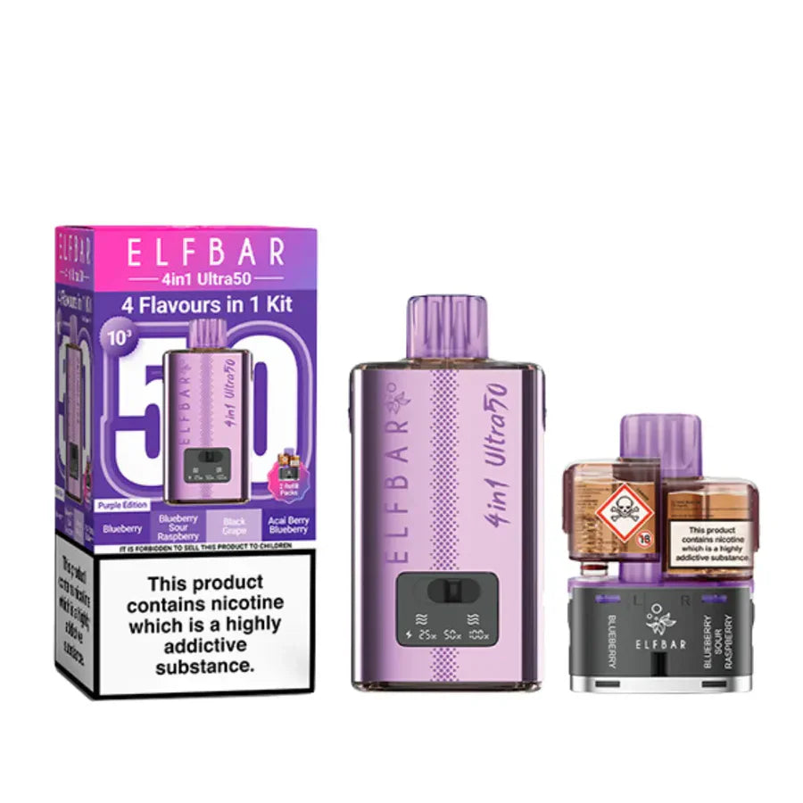 Elf Bar 4 in 1 Ultra 50 Vape Kit 50K Puffs 20mg