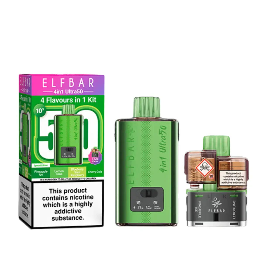 Elf Bar 4 in 1 Ultra 50 Vape Kit 50K Puffs 20mg