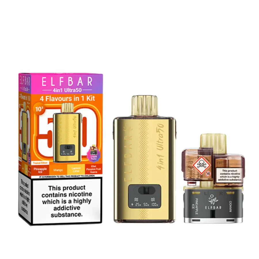 Elf Bar 4 in 1 Ultra 50 Vape Kit 50K Puffs 20mg