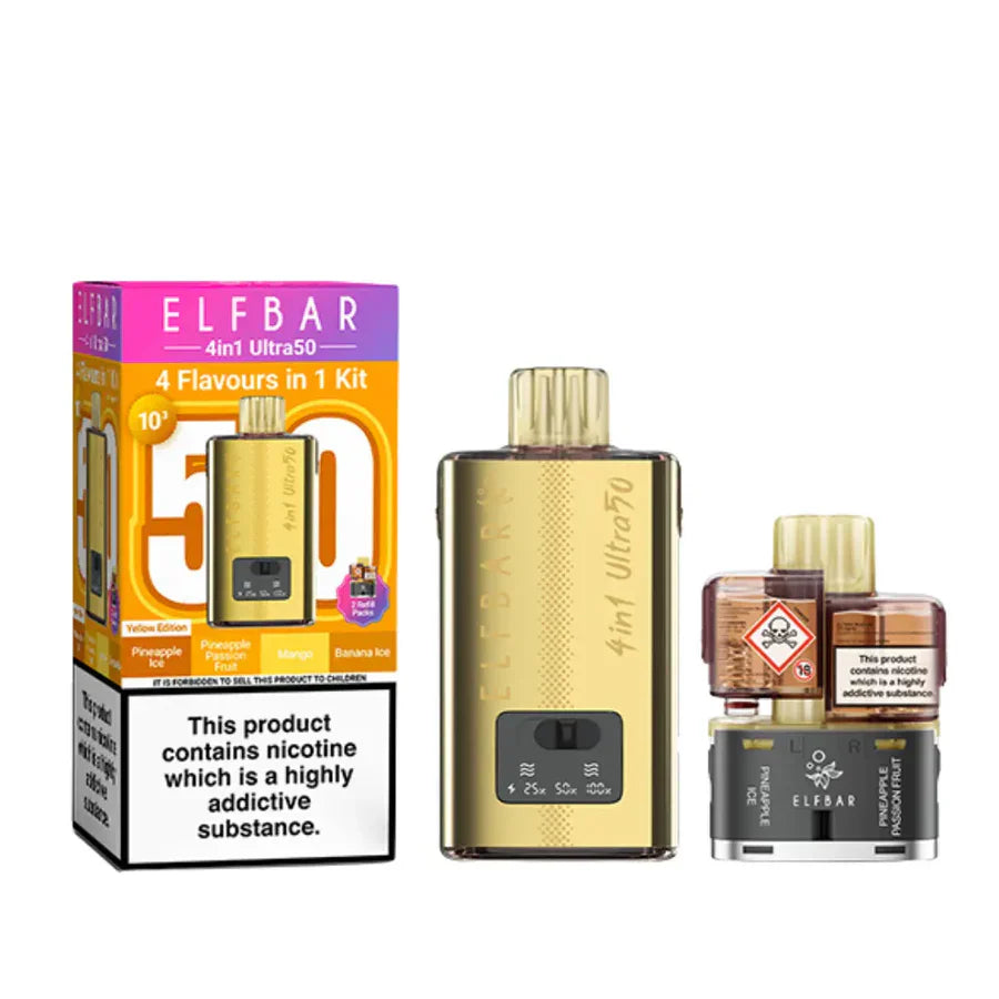 Elf Bar 4 in 1 Ultra 50 Vape Kit 50K Puffs 20mg