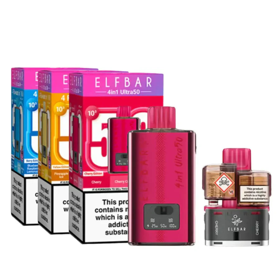 Elf Bar 4 in 1 Ultra 50 Vape Kit 50K Puffs 20mg