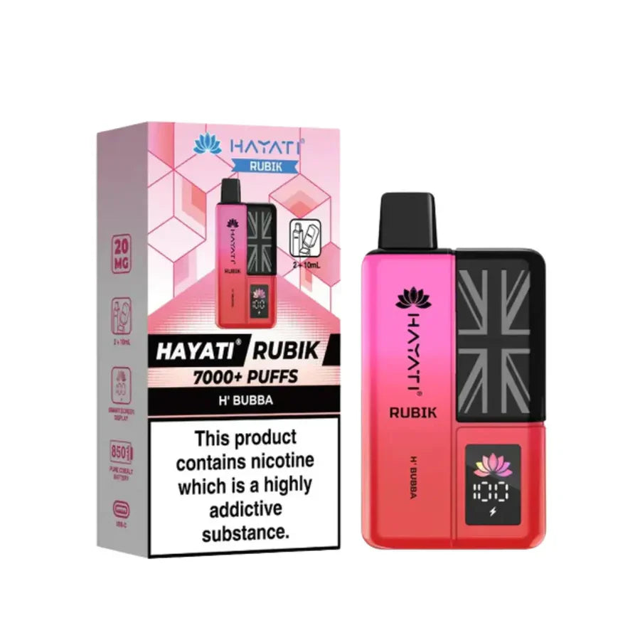 Hayati Rubik 7000 Prefilled Vape Kit 7K Puffs 20mg