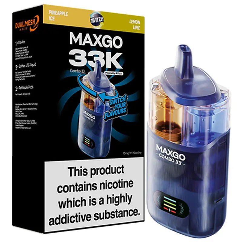RELX MAXGO Combo 33K Prefilled Pod Kit Rechargeable Prefilled Pod Kit