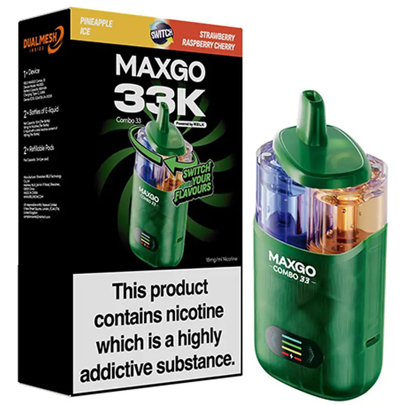 RELX MAXGO Combo 33K Prefilled Pod Kit Rechargeable Prefilled Pod Kit